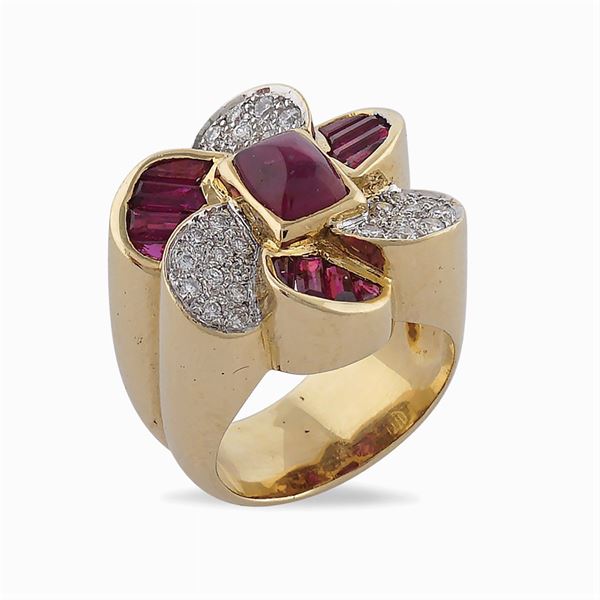 Sabbadini, flower ring