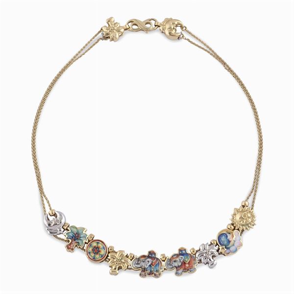 Gabriella Rivalta, collier in oro giallo 18kt