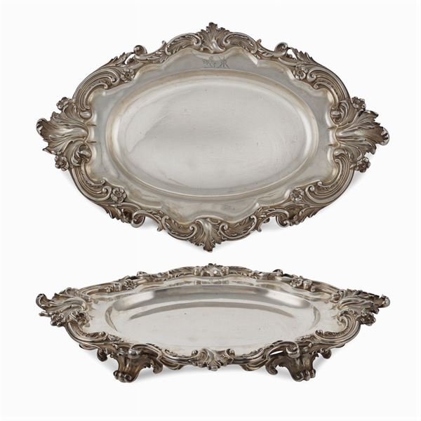 Pair of silver presentoire