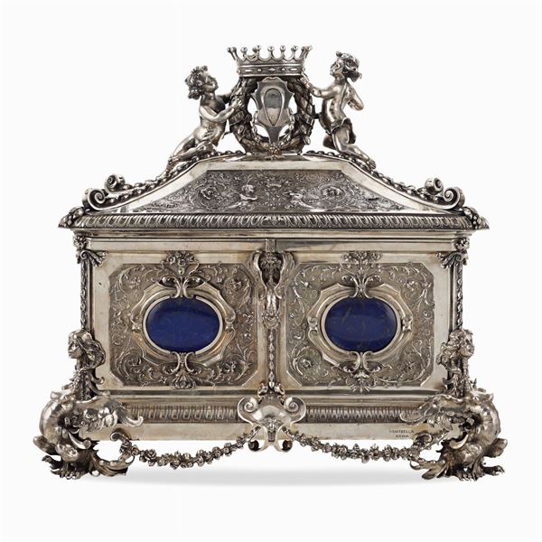 Important silver reliquary