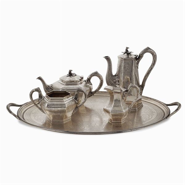 Silver coffee and tea service