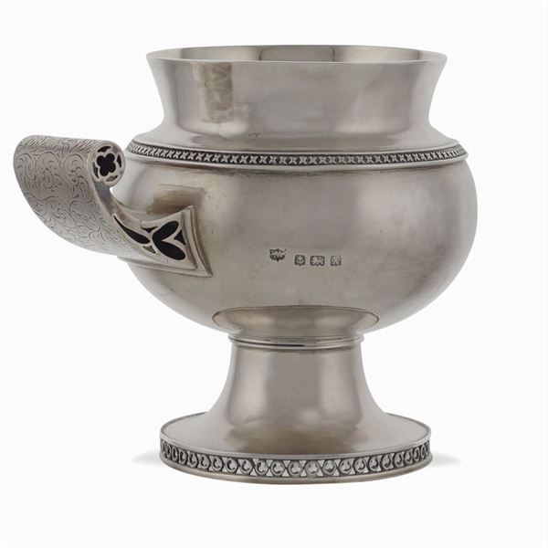 Silver sugar bowl