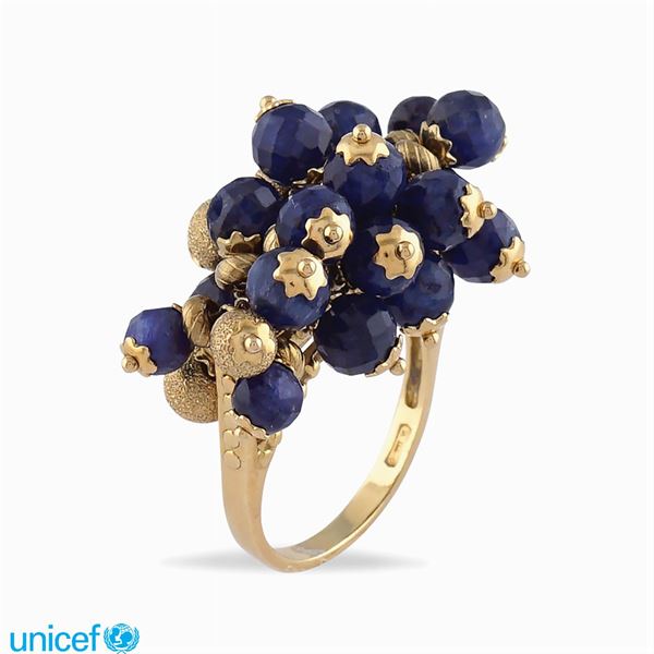 Anello charms in oro giallo 18kt