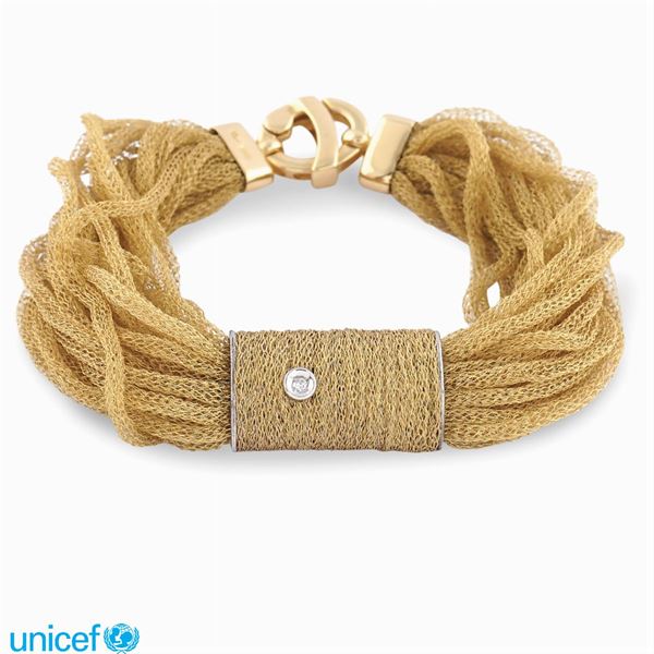 Pietro Balestra, bracciale in oro filato 18kt