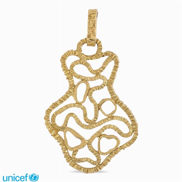 Abstract design pendant  - Auction Jewels AND Watches - Colasanti Casa d'Aste