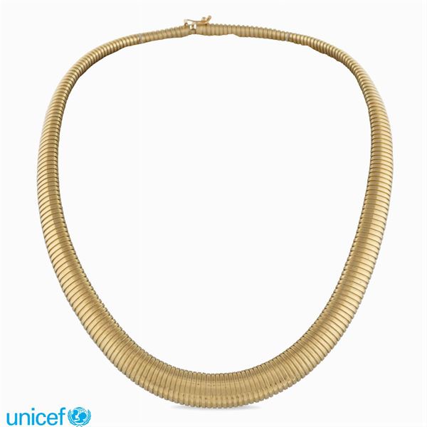 18kt gold collier
