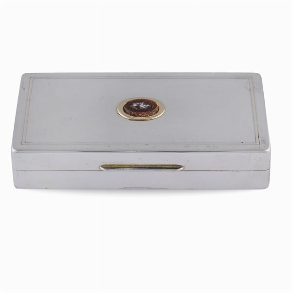 Silver snuff box