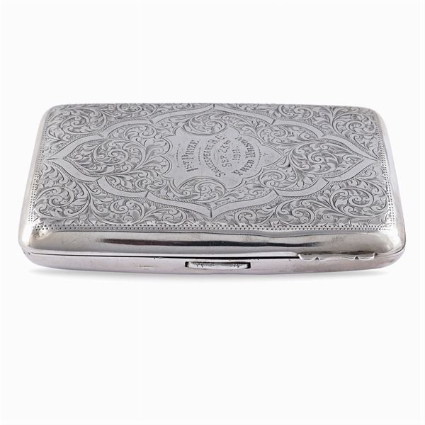 Silver cigar box