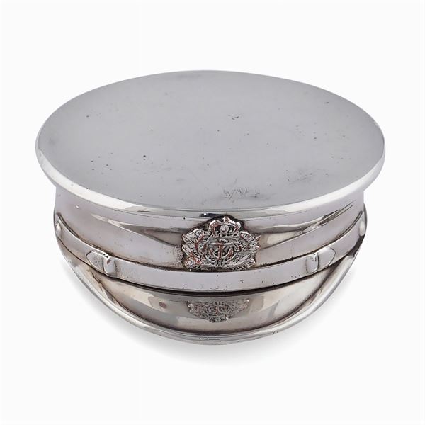 Silver plated metal compact powder  (20th century)  - Auction FINE SILVER AND TABLEWARE - Colasanti Casa d'Aste