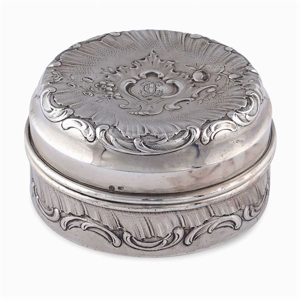 Silver travel wax seal box