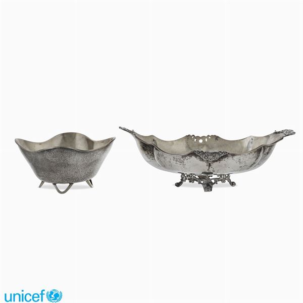 Two silver objects