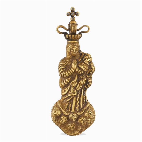 18kt gold pendant  (Spain 18th - 19th century)  - Auction FINE SILVER AND TABLEWARE - Colasanti Casa d'Aste