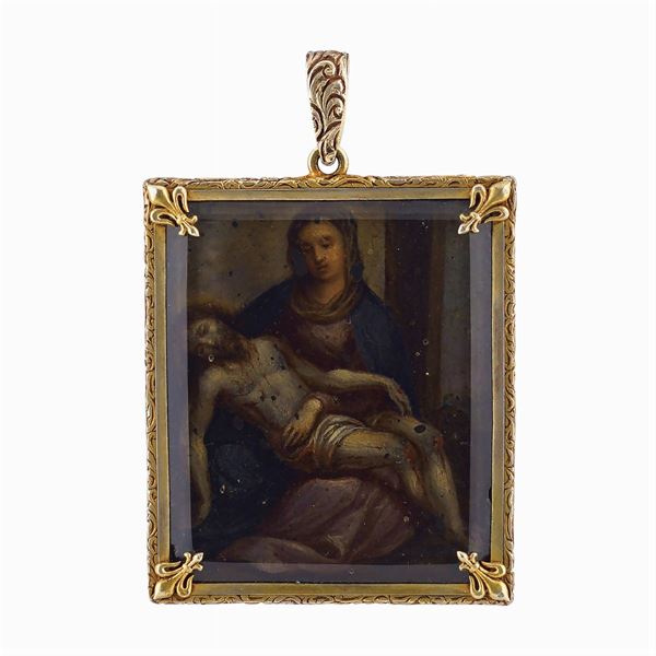 Gilt silver pendant