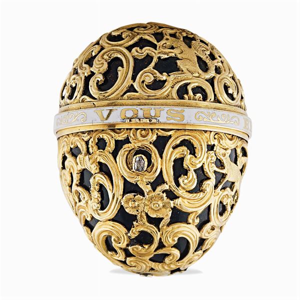 Gold and blood jasper pillbox  (France, 19th century)  - Auction FINE SILVER AND TABLEWARE - Colasanti Casa d'Aste