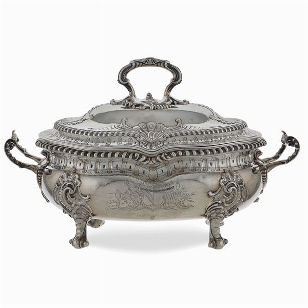 Silver soup tureen