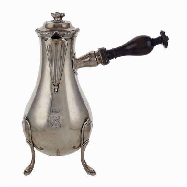 Silver chocolate pot