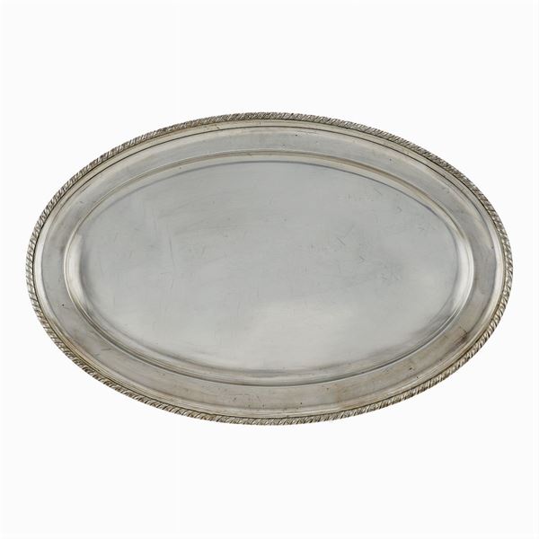 Large silver tray