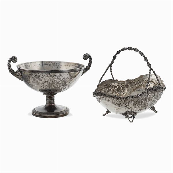 Two silver baskets