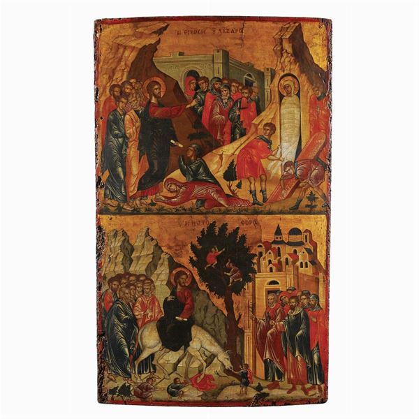 Icon with Scenes from the New Testament