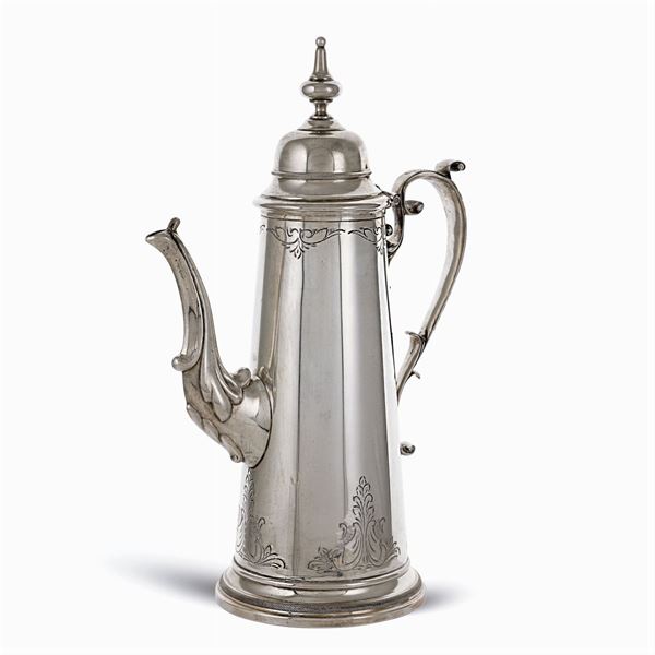 Silver coffee pot  (Italy, 20th century)  - Auction Fine Silver & The Art of the Table - Colasanti Casa d'Aste