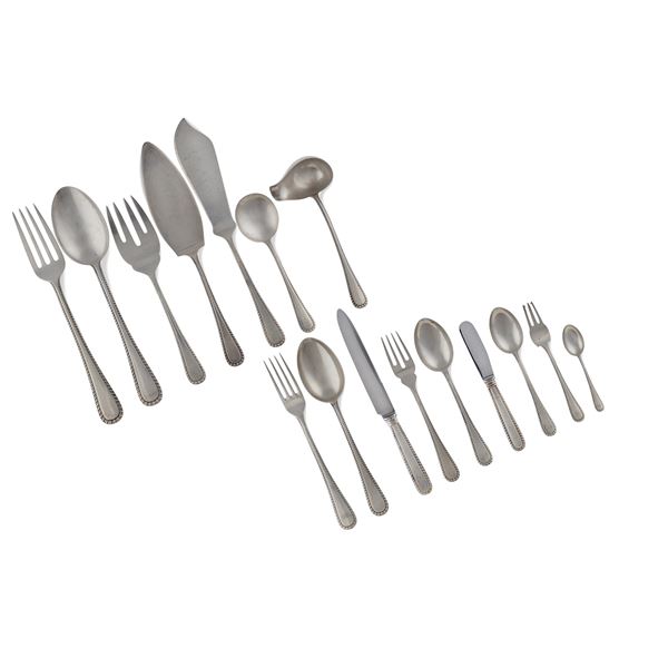 Buccellati, silver cutlery service (90)