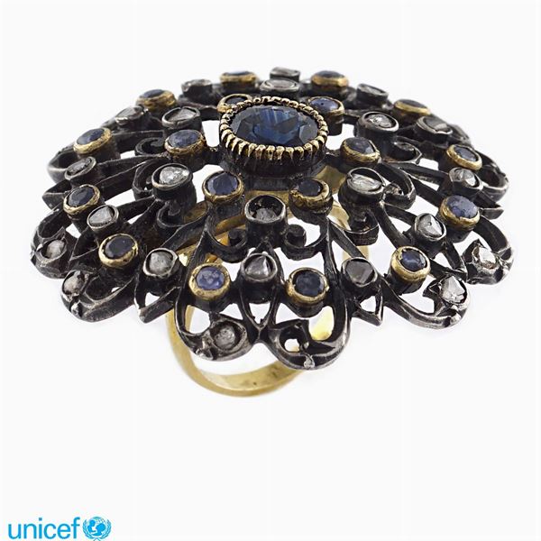 Gold and silver ring