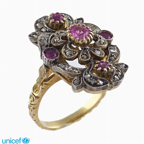 Gold and silver ring