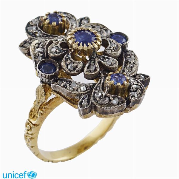Gold and silver ring