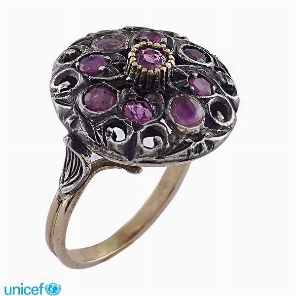 Gold and silver ring