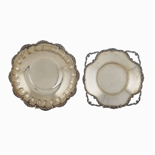 Two silver baskets  (Italy, 20th century)  - Auction Fine Silver & The Art of the Table - Colasanti Casa d'Aste