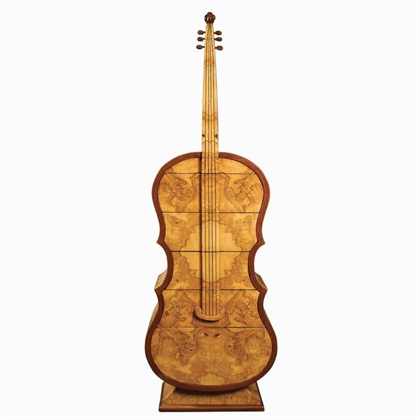 Cassettiera a forma di violoncello