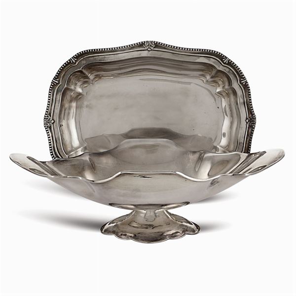 Group of two silver objects  (Italy, 20th century)  - Auction Fine Silver & The Art of the Table - Colasanti Casa d'Aste