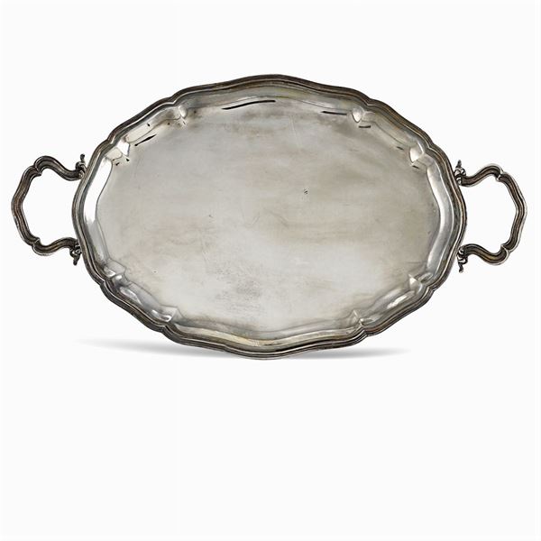 Two handled silver tray  (Italy, 20th century)  - Auction Fine Silver & The Art of the Table - Colasanti Casa d'Aste