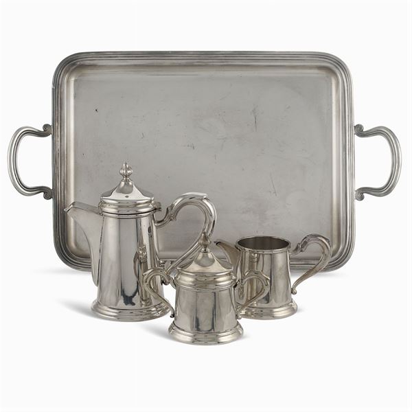 Silver coffee service (4)  (Italy, 20th century)  - Auction Fine Silver & The Art of the Table - Colasanti Casa d'Aste