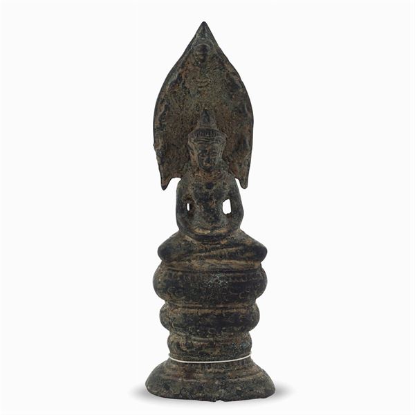 Burnished bronze sculpture