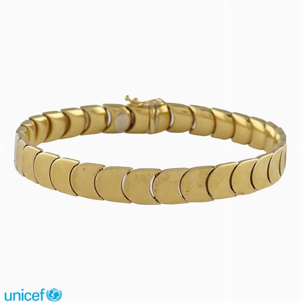 Bracciale in oro giallo 18kt  - Asta UNICEF ASTA A TEMPO ONLINE - Colasanti Casa d'Aste