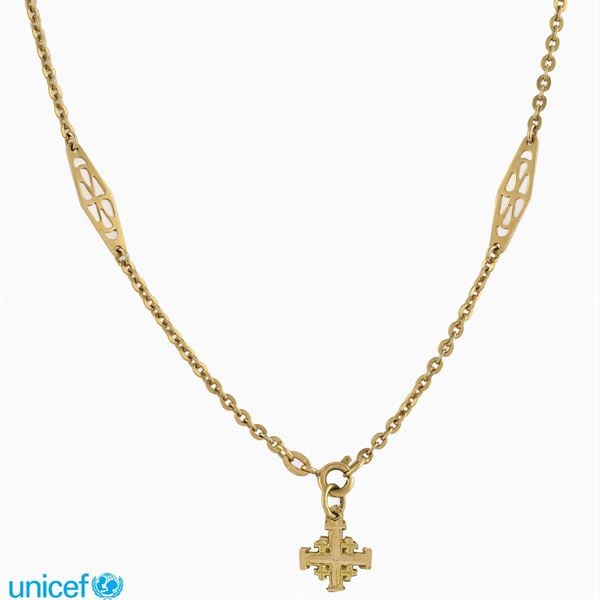Collana in oro giallo 18kt