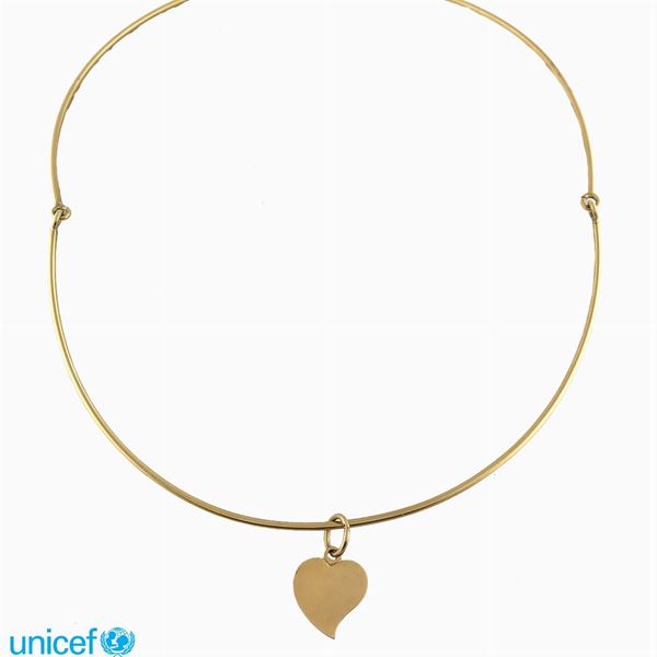 Collier semirigido in oro giallo 18kt