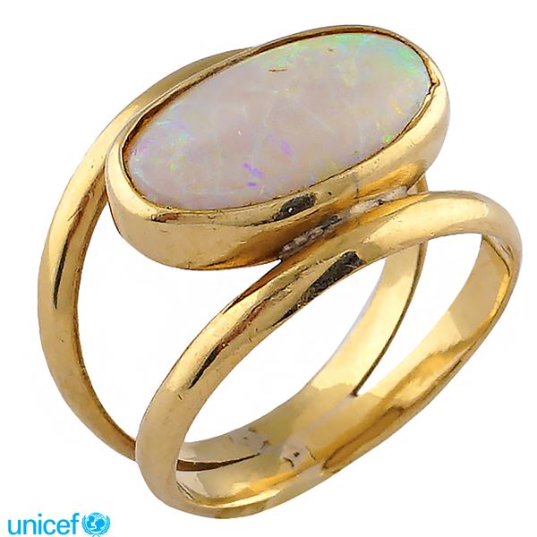18kt gold and harlequin opal ring  - Auction UNICEF ONLINE TIMED AUCTION - Colasanti Casa d'Aste