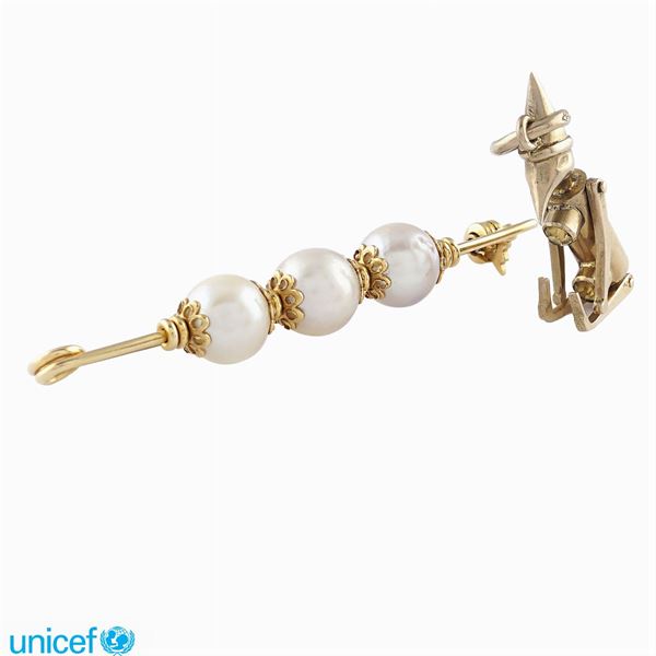 Lotto composto da una spilla da balia e un pendente  - Auction UNICEF ONLINE TIMED AUCTION - Colasanti Casa d'Aste