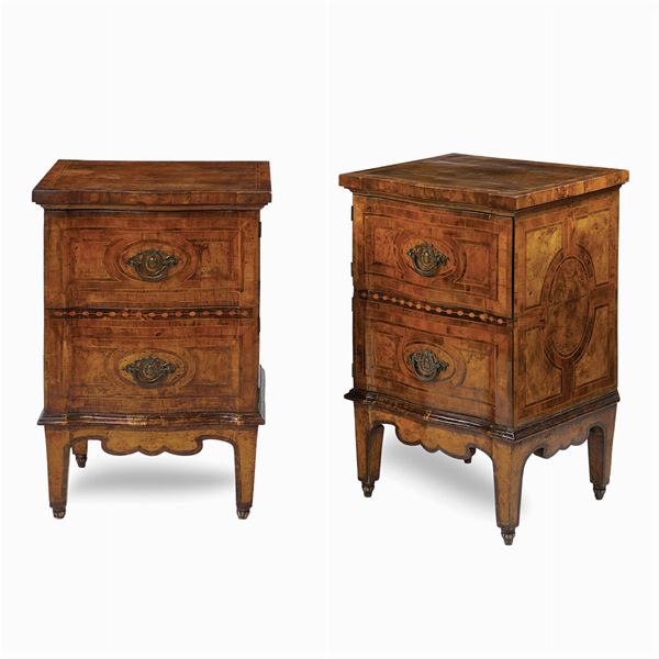 Pair of side tables  (Northern Italy, late 18th century)  - Auction Fine Art From a Tuscan Property - Colasanti Casa d'Aste