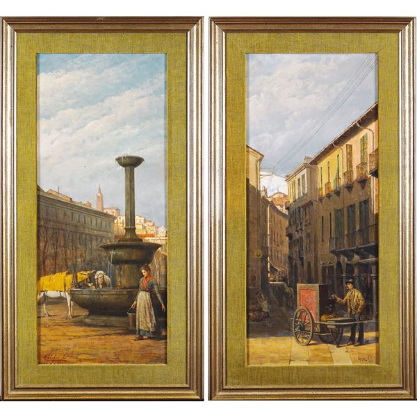 Edoardo Calosso : Edoardo Calosso  (Torino 1856 - Pinerolo 1923)  - Auction Fine Art from an umbrian property - Colasanti Casa d'Aste