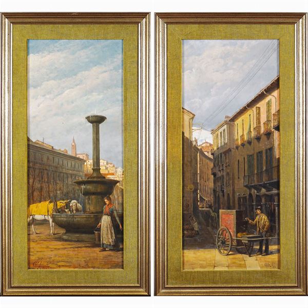 Edoardo Calosso : Edoardo Calosso  (Torino 1856 - Pinerolo 1923)  - Asta FINE ART DA UNA PRESTIGIOSA DIMORA UMBRA  - Colasanti Casa d'Aste