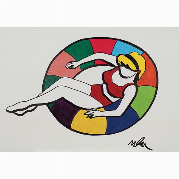 Marco Lodola : Marco Lodola  (Dorno 1955)  - Auction Costume and sketches - I - Colasanti Casa d'Aste