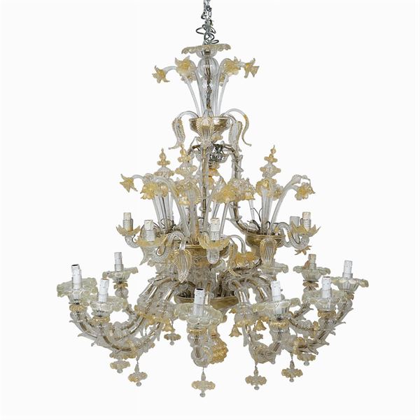 Ca' Rezzonico 18 lights chandelier  (Venice, 20th century)  - Auction Fine Art From a Tuscan Property - Colasanti Casa d'Aste