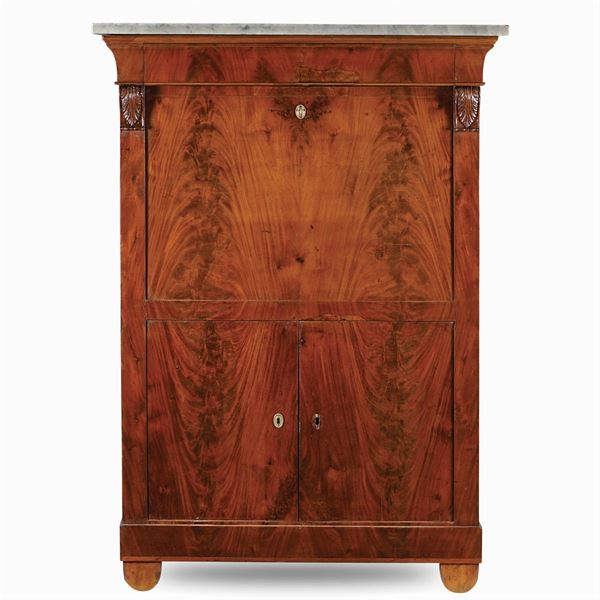 Mahogany secretaire