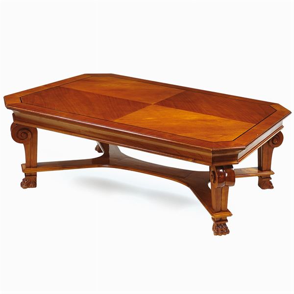 Cherry wood sofa table