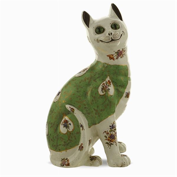 Polychrome ceramic sculpture