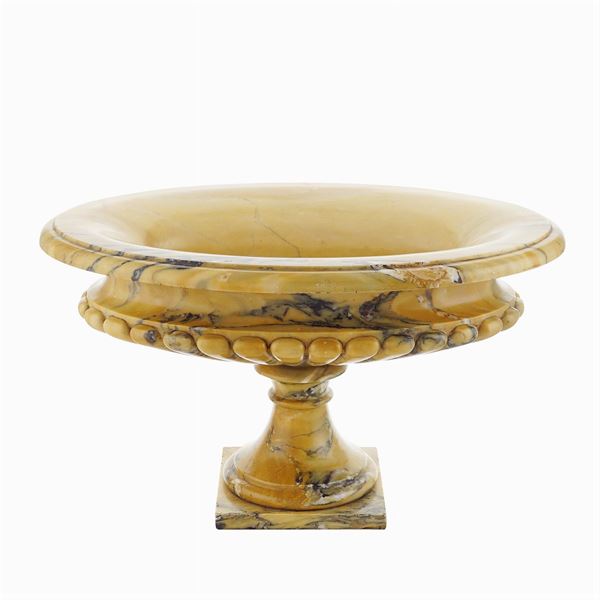 Oval Siena marble cup