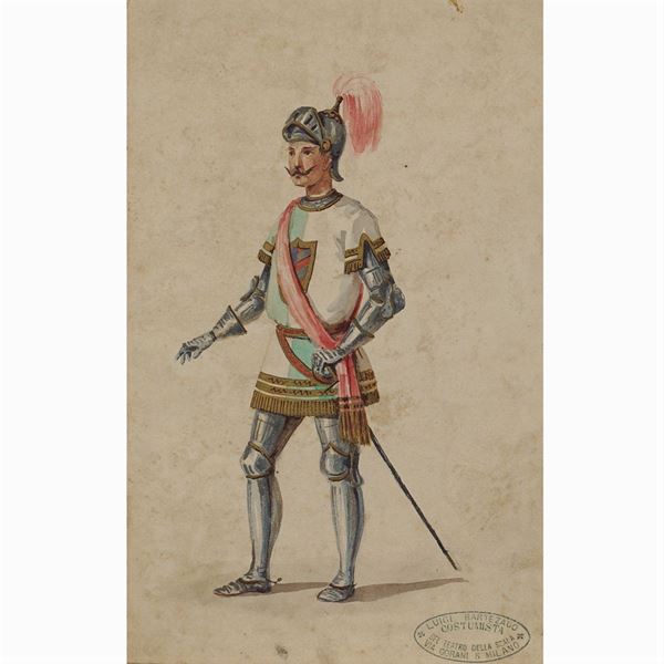 Cartella di figurini teatrali